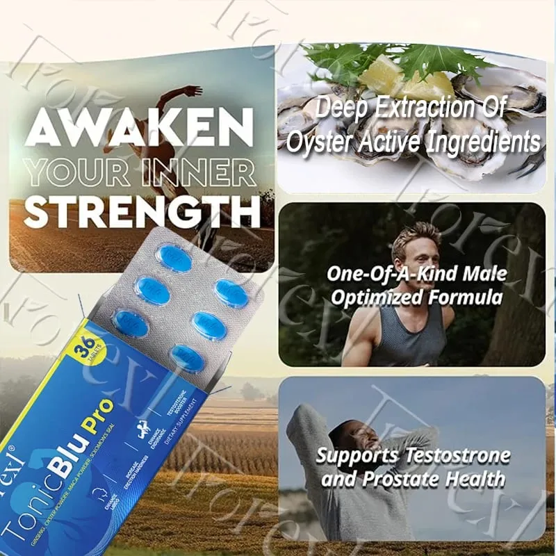 Trorexl-TonicBlu Pro - Blue Pill for Rock-Hard Energy Volume Booster Natural Oyster Ginseng for Best Benefits