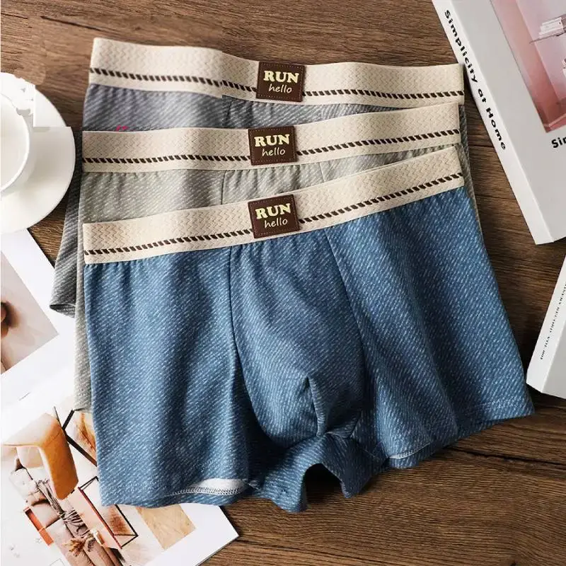 1/3 pcs Men's Underwear Print Cotton Briefs Men Boxer Shorts Comfort Men's Briefs Sexy Male Underpants