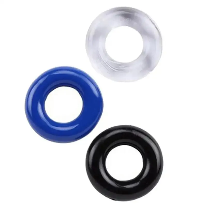 3 unids/set anillo para pene retrasar la eyaculación juguetes para adultos para hombres agrandamiento de pene anillo de silicona para pene juguetes sexuales masculinos erección más fuerte