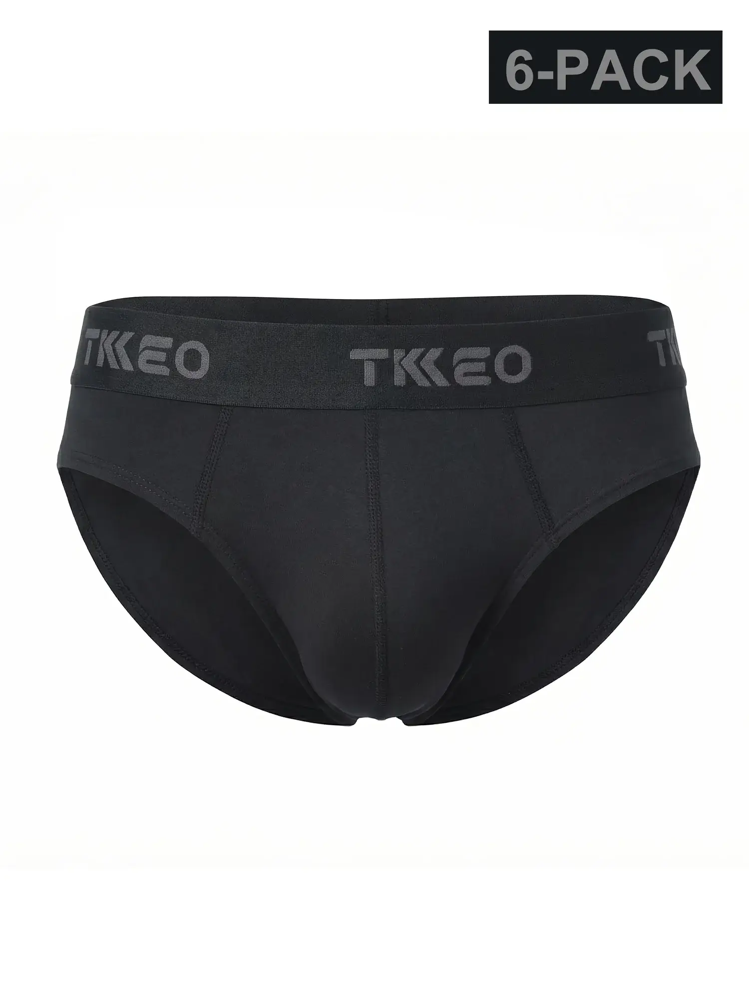 6-piece set of men's fashion underwear, high-quality briefs, breathable, soft and comfortable, moisture-wicking, quick-drying, large quantity pack
