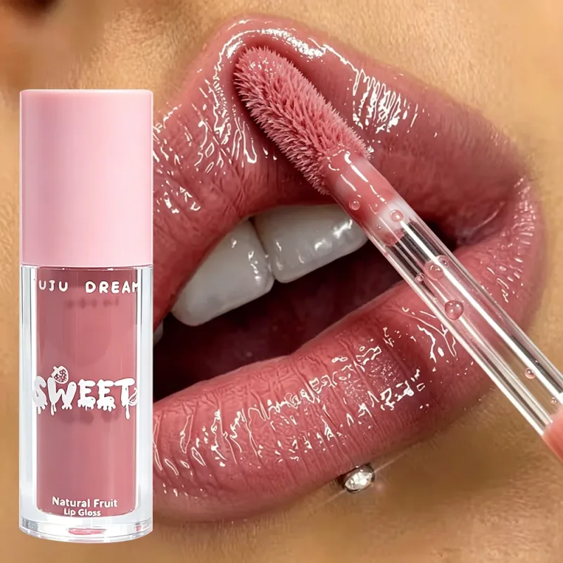 Γυαλιστερό lip gloss mirror nude lip gloss ενυδατικό λαμπερό δέρμα αδιάβροχο μακράς διαρκείας για άψογο φινίρισμα