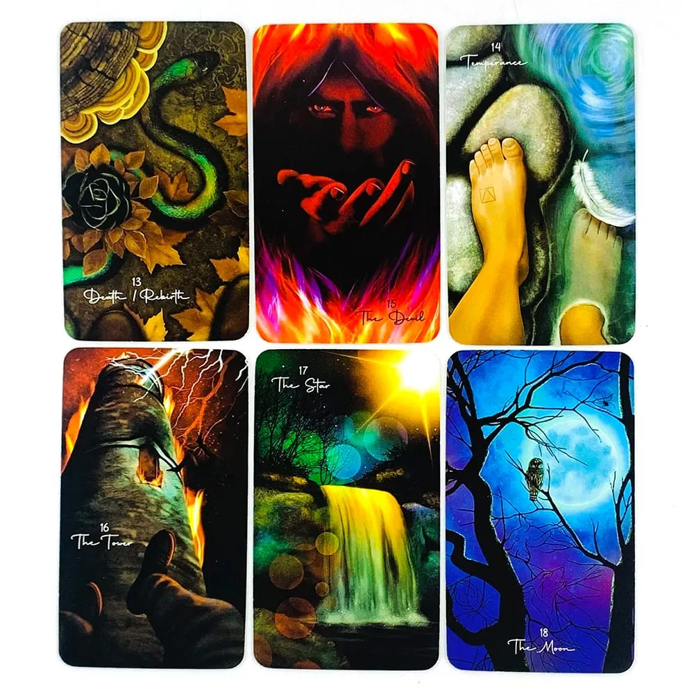 Tarot of Oneness Tarot Cards 84 Cards Mystical Tarot Deck Spiritual Guidance Divination Cards Game for Tarot Practitioner