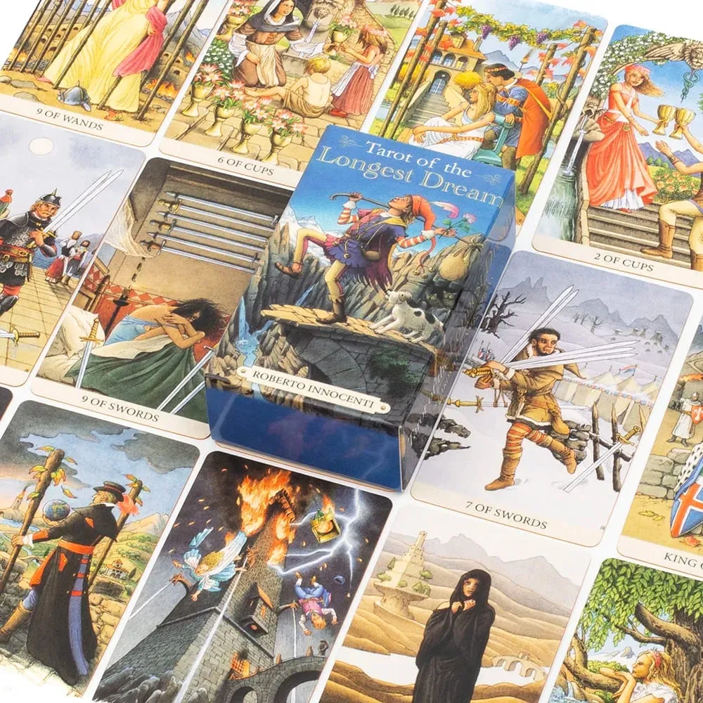 The Longest Dream Cards Tarot Deck 78pcs with Instruction Booklet Ιδανικό για\r\n λάτρεις και λάτρεις των επιτραπέζιων παιχνιδιών