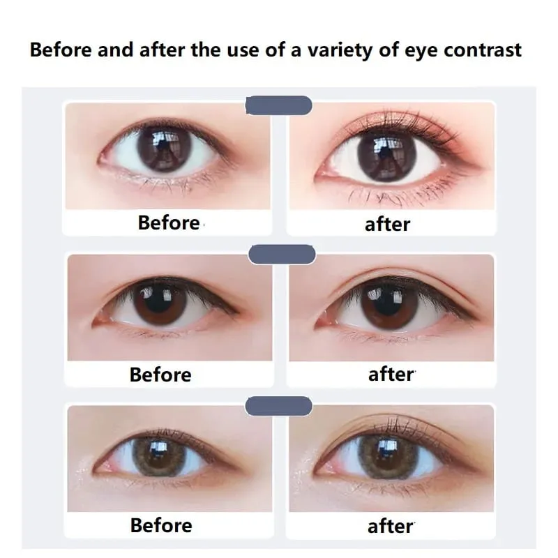 240PCS Eyelid Tape Double Glue Sticker Invisible Double Fold Eyelid Lace Paste Clear Beige Stripe Self-adhesive Eye Makeup Tool