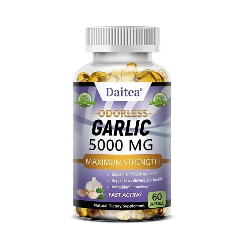 Fokhagyma kivonat kapszula 5000mg Balance Koleszterin Segít immunitás Szív egészség Méregtelenítés Tisztítás