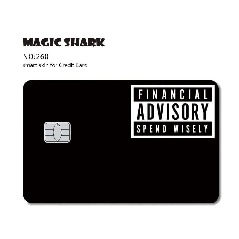 Magic Shark Dog Meme Hunter Stanks 3M מט PVC קדמי מדבקה כיסוי עור לכרטיס אשראי בנקאי