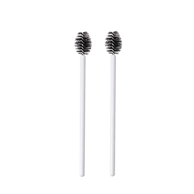 200 Stuks Handvat Wegwerp Waterdruppelvorm Cosmetische Borstel Nylon Mascara Wands Wimpers Make-Up Kwasten Wimper Extension Gereedschap