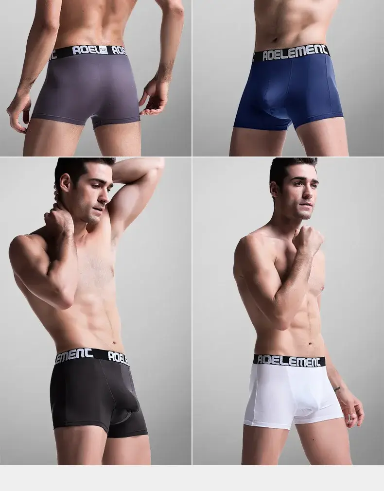 L-5XL Large Size Men Varicocele Underwear Scrotal Testicle Support Dual Pouch Boxer Spermatic Cord Bullet Separation Underpant