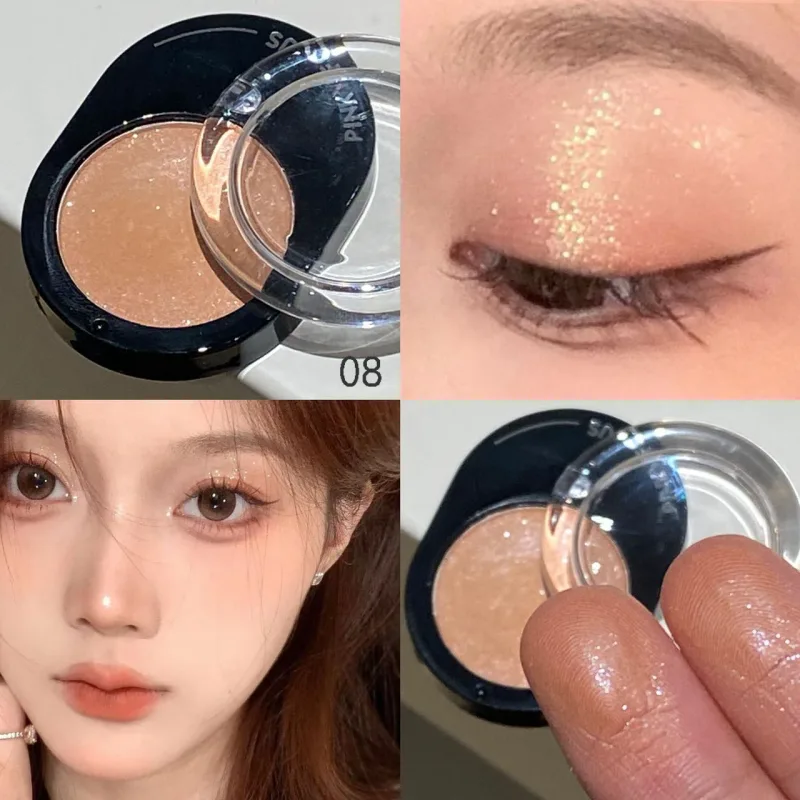 Καλλυντικά 12 χρωμάτων Diamond Shining Eyeshadow Cosmetics Μεγάλης διάρκειας Μεταξένια Εύκολη Χρωματισμός Παλέτα μακιγιάζ με σκιές ματιών φωτεινή μαργαριτάρι