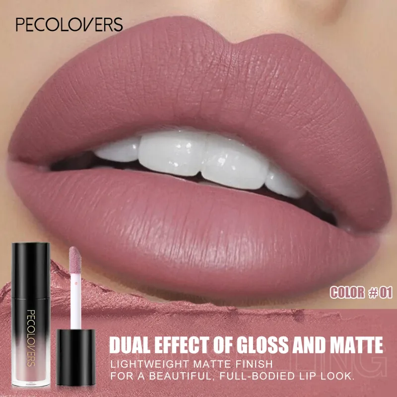Πολλαπλών χρωμάτων Matte Velvet Lip Gloss Αδιάβροχο Αντικολλητικό Κύπελλο λείο κραγιόν για εφαρμογή υψηλής απόδοσης χρωμάτων