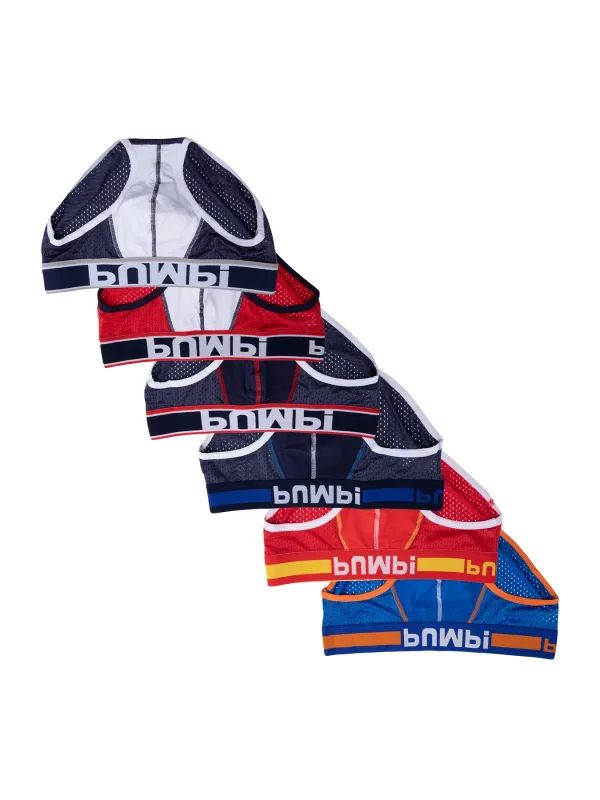 6pcs/lot Hollow Breathable Mens Bikini Jockstrap Briefs Mens Panties Sexy Sissy Men Underwear Gays Men Brief Underpants