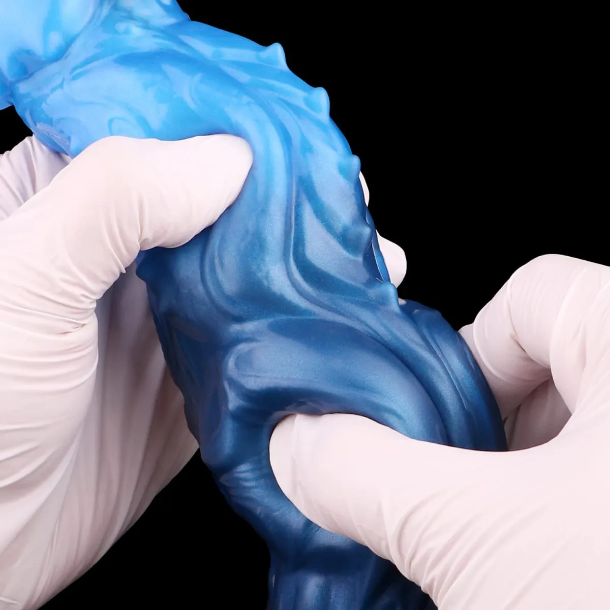 Διπλό στρώμα σιλικόνης Fantasy Dog Knot Dildo Blue Butt βύσμα με κορόιδο πρωκτικό διαστολέα Αυνανικό παιχνίδι σεξ για ενήλικες 18+