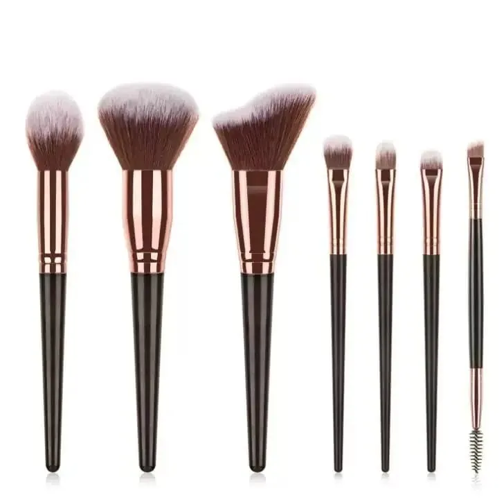 15 Buah Set Kuas Rias dengan Tas Bedak Eye Shadow Foundation Bibir Alat Kecantikan Profesional Kuas Rias