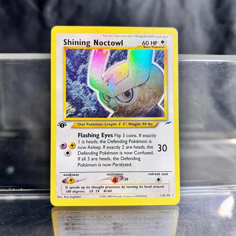 אוסף משחקי מסחר הולוגרפי PTCG כרטיסי פרוקסי Charizard Pikachu Mew EX Singl PKM Foil Cards Gengar VMAX Skyridge (SK)