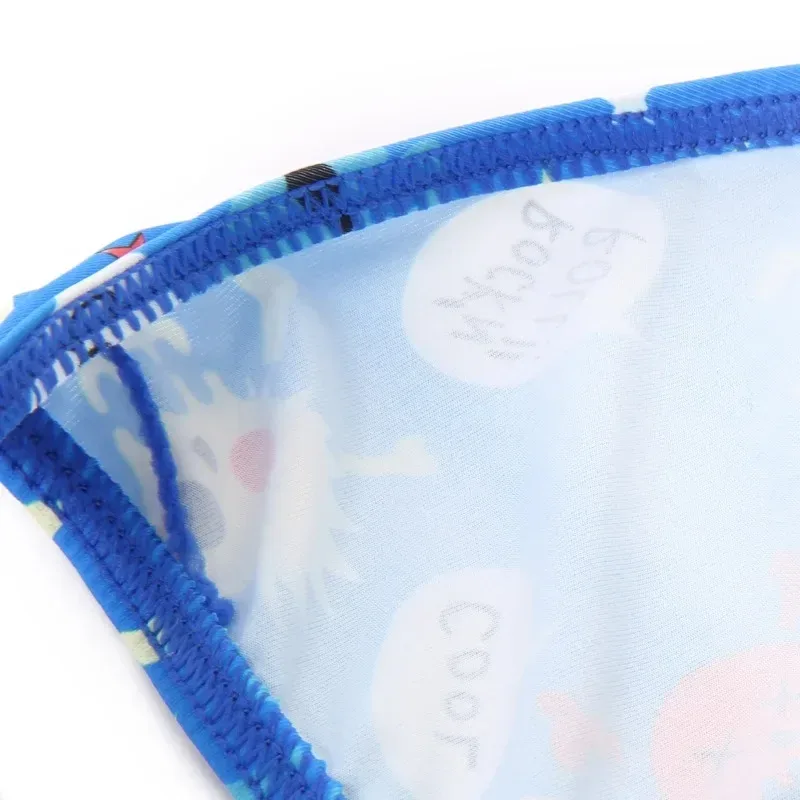 Men's Sexy Swim Briefs Maillot De Bain Bikini Swimsuit With Cool Funny Skull Print for Surf Beachwear Swimming Trunks