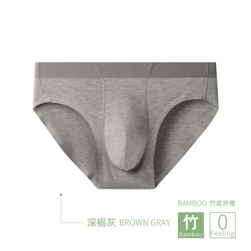 Men Sexy Briefs Bamboo Fiber Underwear Bulge Pouch Underpants 10A Antibacterial Breathable Sports Panties Soft Knickers Shorts
