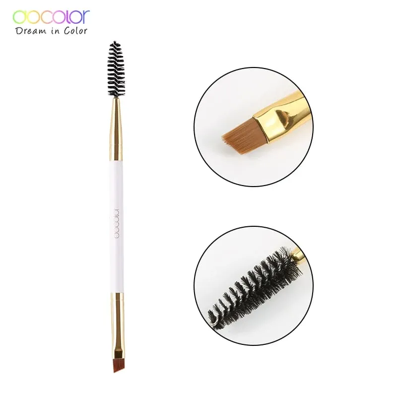 Docolor Kuas Alis + Sisir Alis Kuas Alis Kecantikan Kuas Makeup Profesional untuk Kuas Alis Mata Kuas Pencampur Mata