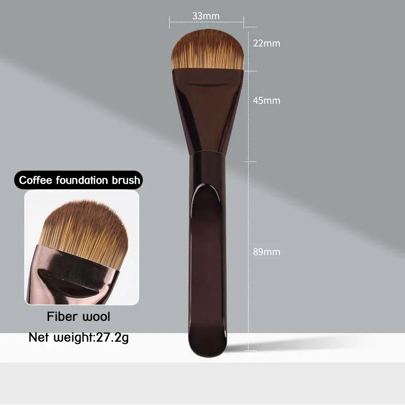 1 Buah Kuas Foundation Ultra Tipis Berbentuk Lidah Concealer Mulus Kepala Datar Alat Kecantikan Rambut Lembut Kuas Makeup Kuas Masker