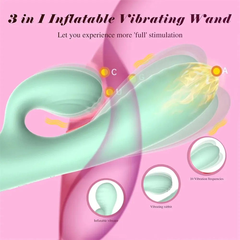 Φουσκωτό διογκώσιμο μασάζ G-Spot Vibrator Clitoris Stimulator Σεξουαλικά παιχνίδια για ενήλικες για γυναίκες Σεξουαλική ευεξία Γυναικείο αυνανισμό