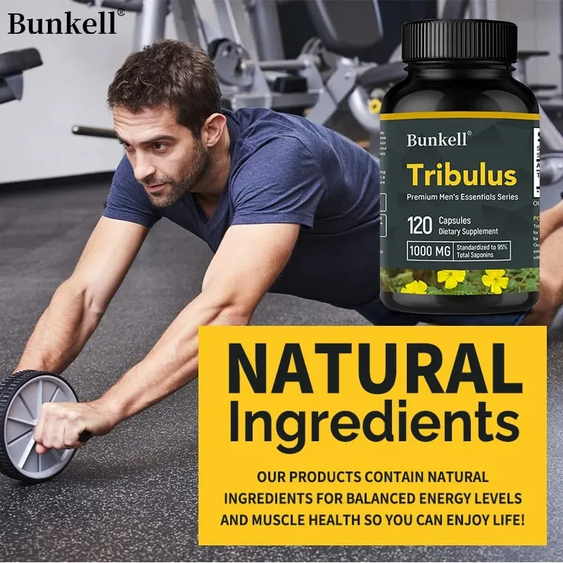 Tribulus Terrestris Capsules - Pinapalakas ang Enerhiya Pinapabuti ang Mood Pinapahusay ang Endurance at Athletic Performance - 120 Capsules