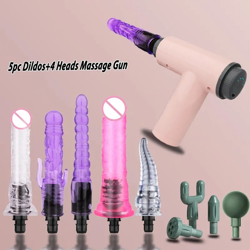 Handheld Massage Gun Dildo Vibrator Sex toys for Women Automatic Sex Machine With Clitoral stimulation Sexy toys for Couples 18