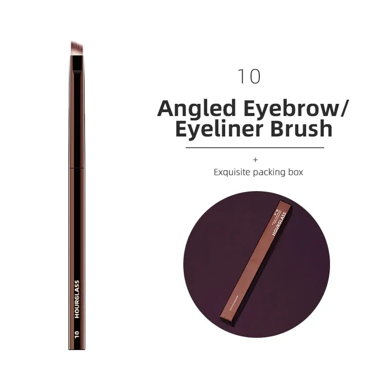 Hourglass Makeup Brush Lahat ng Uri ng Eyeshadow Foundation Concealer Powder Bronzer Blusher Eyeliner Retractable Professional Brushes
