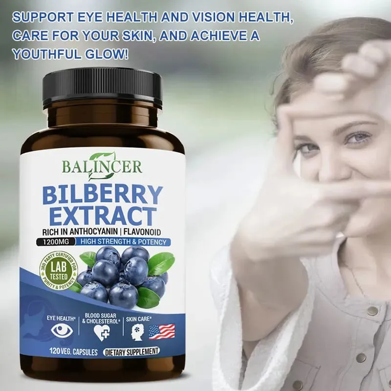 Bilberry Extract Supplements - Mayaman sa Antioxidants Itaguyod ang Kalusugan ng Paningin at Protektahan ang Mga Mata Itaguyod ang Kalusugan ng Utak