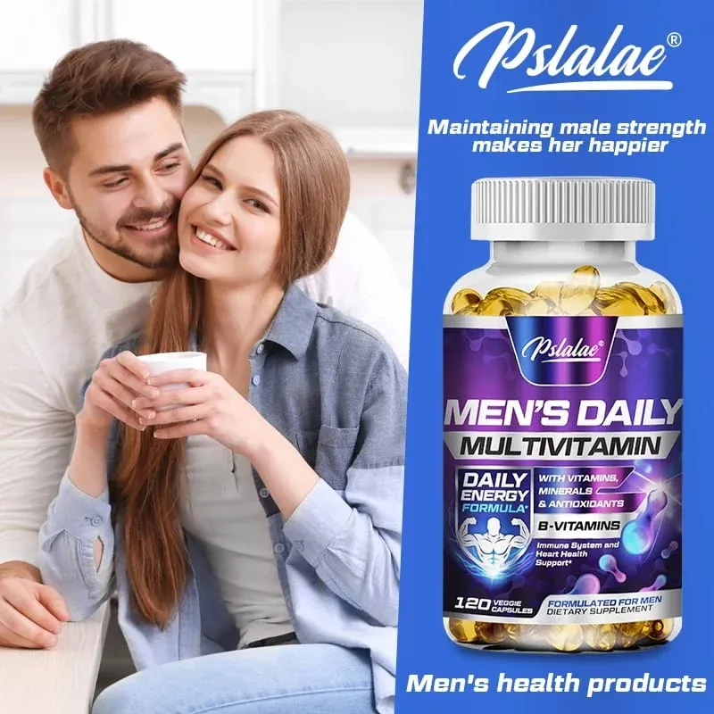 Men's Multivitamin Supplement - Supports Men's Multivitamin with Vitamins A C D E & B12 Zinc Calcium Magnesium and More