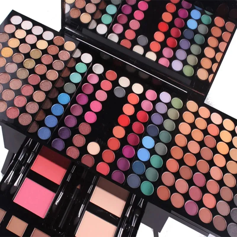 180 Έγχρωμη θήκη για πιάνο Eye Shadow Powder Blusher Σετ πλάκα μακιγιάζ Πολυλειτουργικό κουτί μακιγιάζ Δώρο ανθεκτικό και φορητό