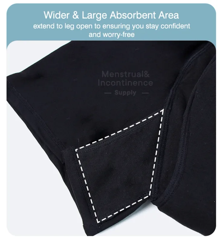 Men's Boxer Incontinence Anti-Leak Super Absorbent Reusable Washable Senior Leak Proof Underwear Control Stains and Odour