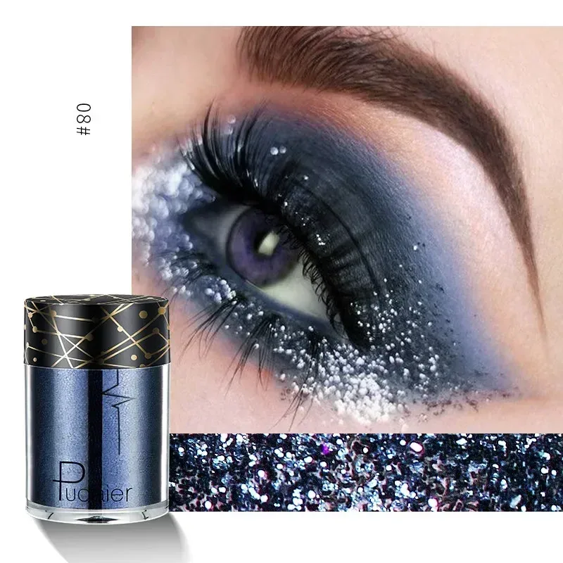 Νέα Glitter Eye Shadow Professional Makeup Monochrome Shining Eyeshadow Sequins Universal Party Cosmetic