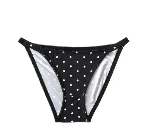Új női bikini stílusú háromszög kupa bralette szett Retro pöttyös elülső záródású kényelmes push up női fehérnemű