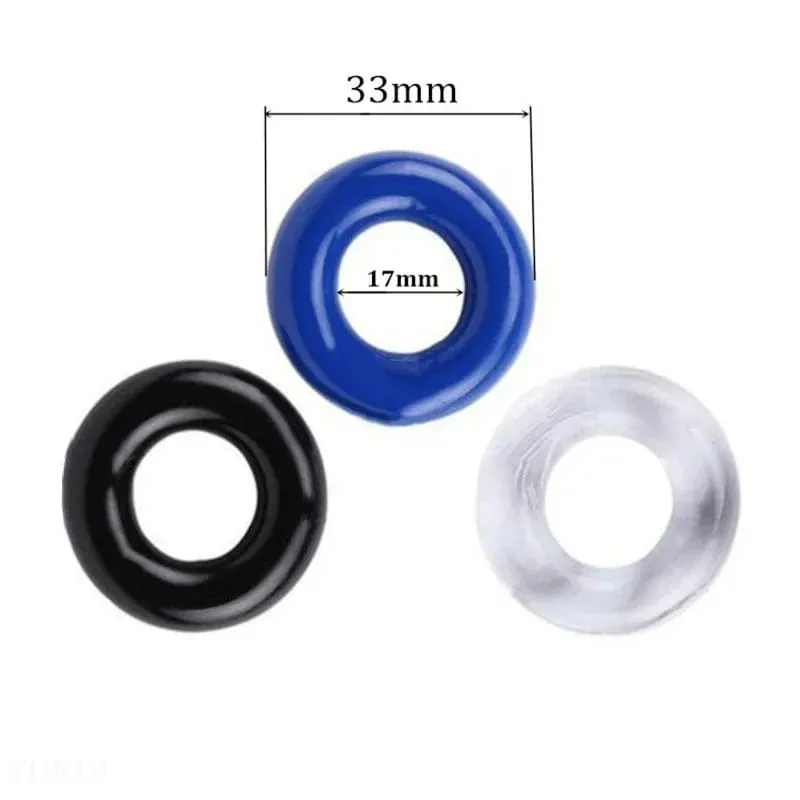 3 unids/set anillo para pene retrasar la eyaculación juguetes para adultos para hombres agrandamiento de pene anillo de silicona para pene juguetes sexuales masculinos erección más fuerte