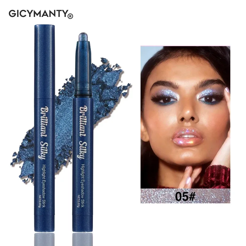Sparkle Eyeshadow Stick Highlight Eye Pencil Shimmer Pearl μακράς διαρκείας αδιάβροχο πολλαπλών χρήσεων Μακιγιάζ ματιών Beauty