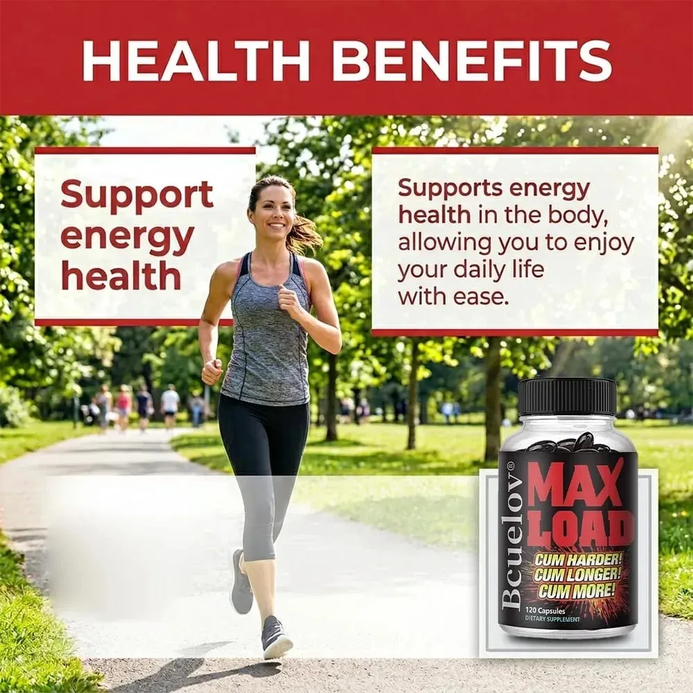 Men's Energy Supplement - Strength and Endurance Support During Exercise | Muscle Mass Non-GMO