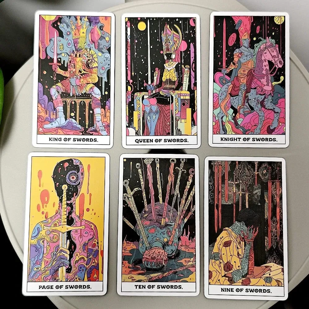Phantom Tarot Deck 10,3*6cm 78 πολύχρωμες κάρτες Ταρώ βασισμένες στο σύστημα Rider Waite — image 3