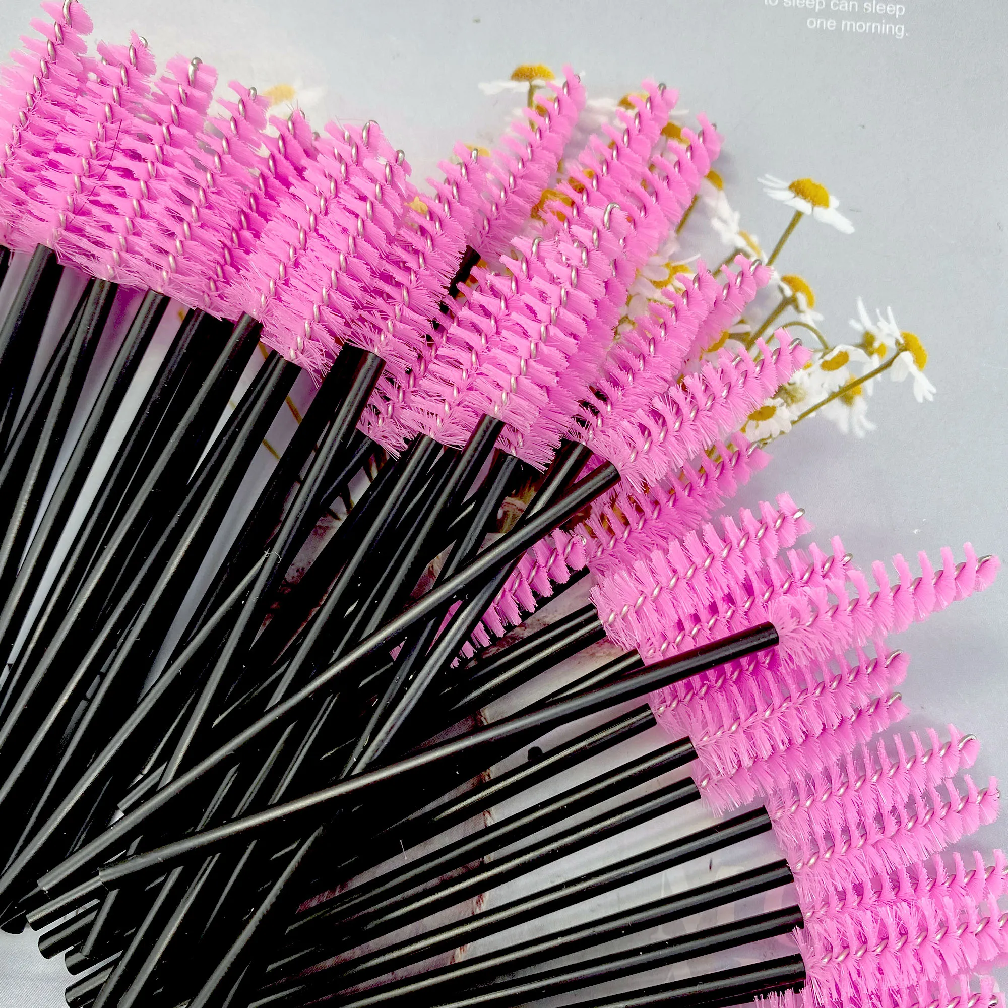 500 τμχ Mascara Wands Βούρτσες Βλεφαρίδων Μίας Χρήσης Eyelash Spoolies Applicator for Eyelash Extension Makeup Tool