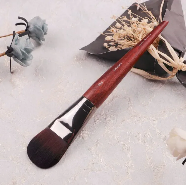 1 τμχ MF Φυσικό ξύλο Μαλακά πινέλα μακιγιάζ Powder Foundation Concealer Make Up Brush Blush Συνθετικά μαλλιά Σκιά εργαλεία υψηλής ποιότητας