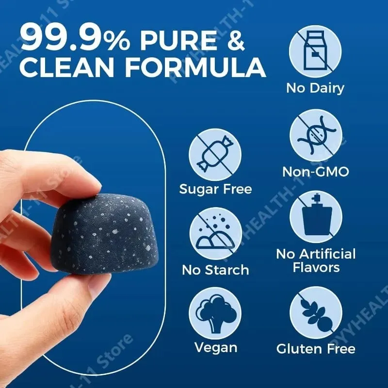 Methylene Blue Compound Gummies 5mg 30/60 Ct Blueberry Flavor para sa Sustained Energy Mental Clarity at Mood Cellular Support