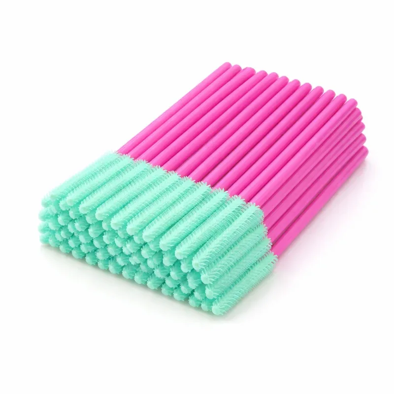 Siliconen Wimperborstel Mascara Wands Applicator Wenkbrauwkam Staaf Spoolies Wimpers Borstels Lash Extension Supplies Make-up Gereedschap