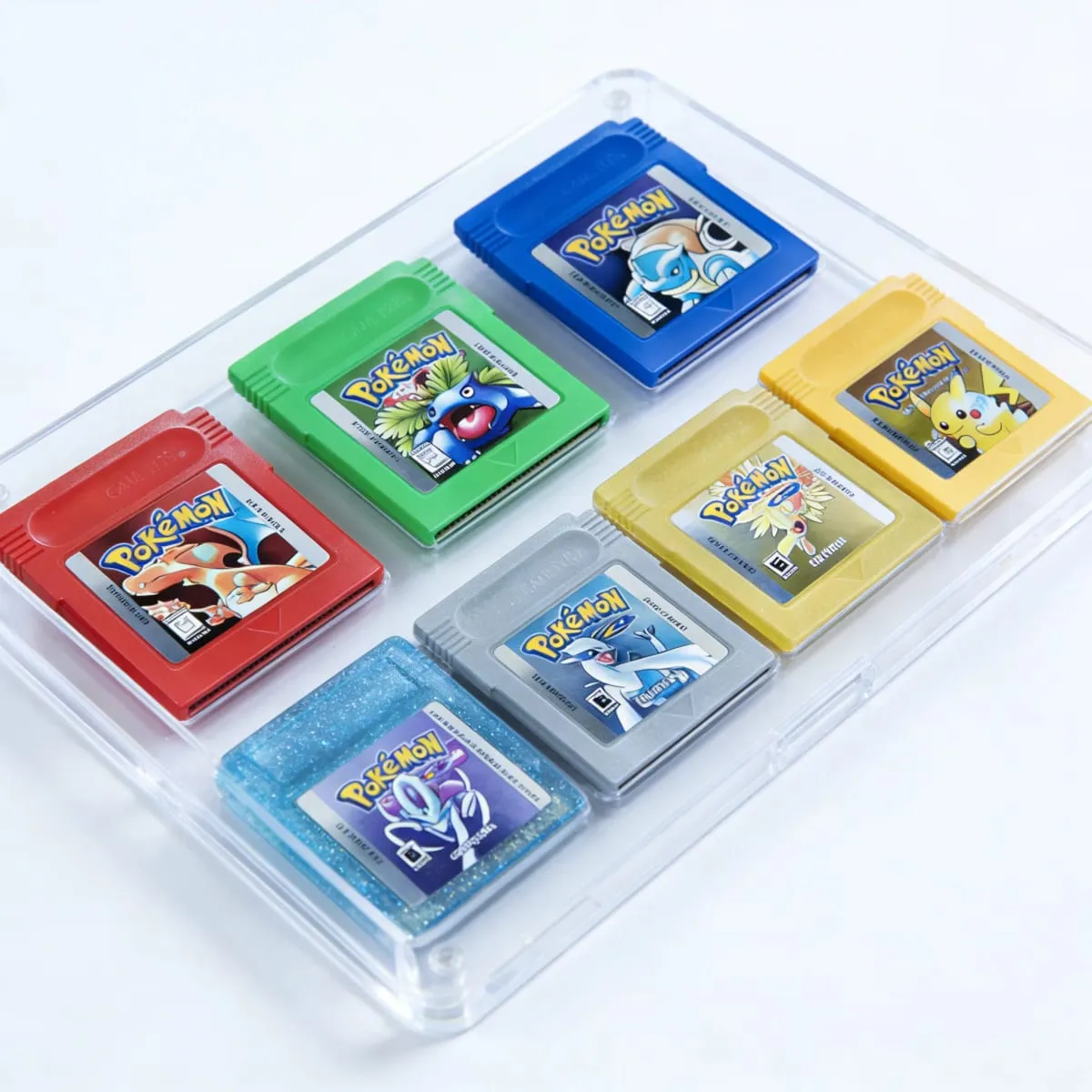 Many style Pokemon Red Blue Crystal Golden Green Silver Yellow GBC Game Card 16 Bit Video Game Cartridge Console Card GB/SP