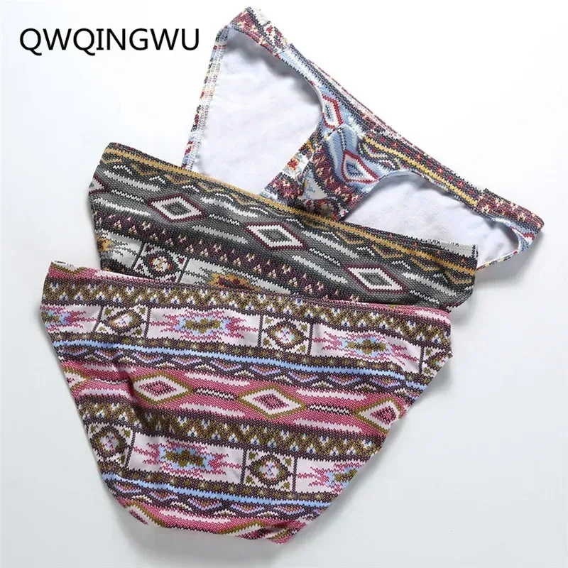 3PCS Briefs Mens Underwear Calzoncillos Hombre Slip Cotton Male Jockstrap Underpants Underware Man Pouch Brief