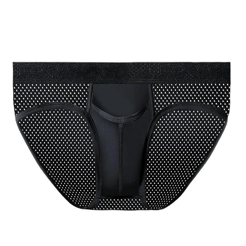 Bullet Separation Panties Men's Sexy U-Convex Briefs Vein Ice Silk Scrotal Rim Sperm Cord Shorts Varicose Heads