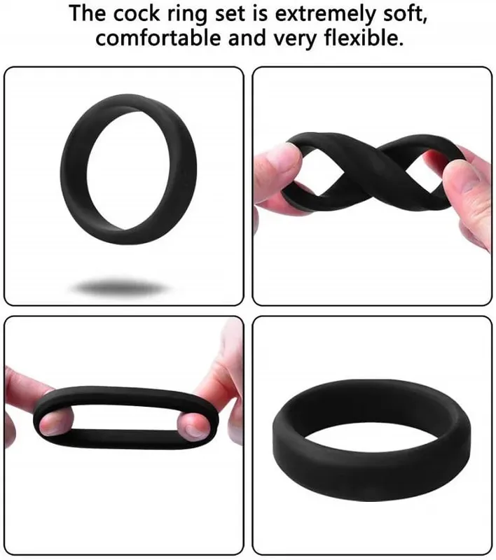 Mga Sex Toys Para sa Mga Lalaki Cock Ring Penis Pagandahin ang Paninigas Pagkaantala ng Ejaculation Cockring Foreskin Lock Semen Ring Sex Shop Intimate Goods