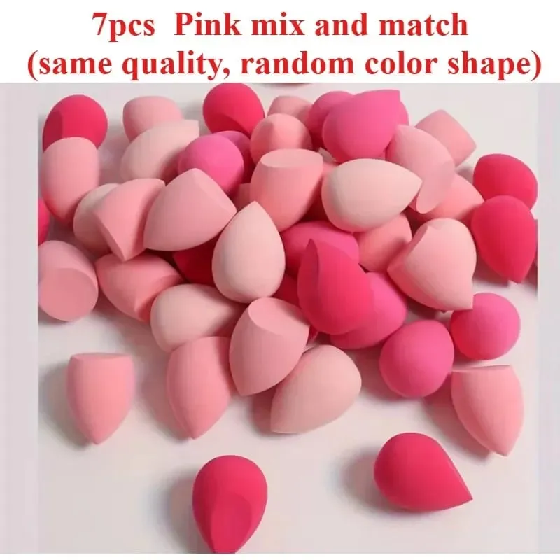4/7/18-delige make-upsponsset Geschikt voor vloeibare BB-crème Poedertoepassing Make-up Ei Droog Nat Tweeërlei gebruik Poederdons Meisje