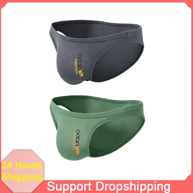 Men Modal Low‑Rise Briefs Sexy Solid Color Simple Triangle Underwear Sports Breathable Comfortable Male Panties