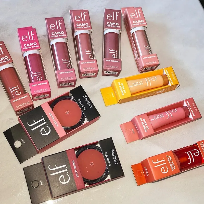 Elf Celebrity Limited Co-branded Double-ended Smooth Lip Liner Peptide Lipstick Lip Balm Liquid Blush Εύκολη εφαρμογή Blush Stick