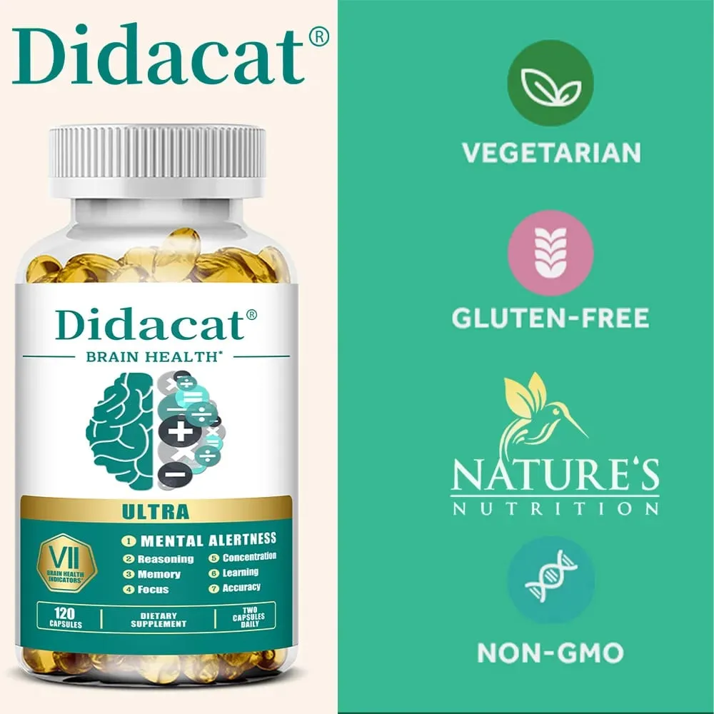 Fosfatidylserinkapslar - med vitamin B6 och B12 Förbättrar minne och koncentration Fräscha upp sinnet Stöd energi