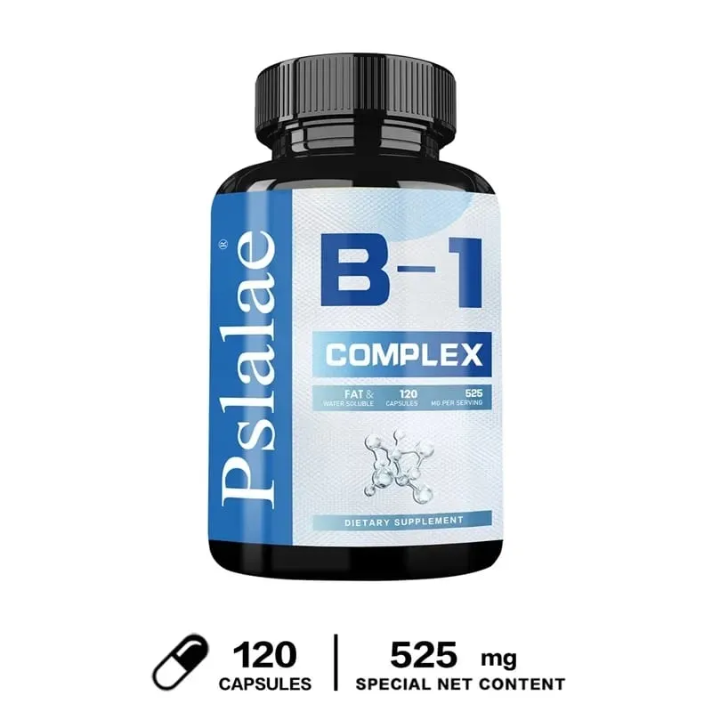 Vitamin B1 Complex - Improves Energy Levels Boosts Metabolism and Supports Nervous System HealthCapsule