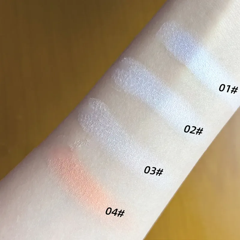 Ματ λευκή μονόχρωμη παλέτα σκιών ματιών Natural 3D Brightening Eyeshadow Highlighter Powder μακράς διαρκείας παλέτα μακιγιάζ ματιών